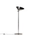 Lampadaire GATCPAC Métal Argenté / Bois / Parchemin Beige