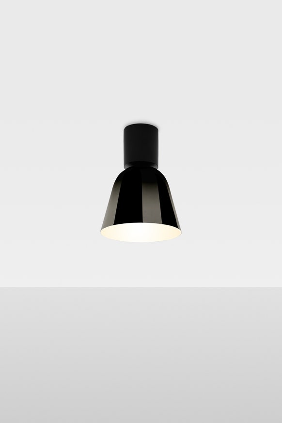 Plafonnier LIGHTO C PE NOIR MAT - COUPE EN CHROME NOIR de Parachilna Plafonnier LIGHTO C PE NOIR MAT - COUPE EN CHROME NOIR de Parachilna