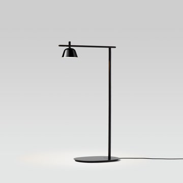 Lampadaire LIGHTO P NOIR MAT - COUPE EN CHROME NOIR de Parachilna