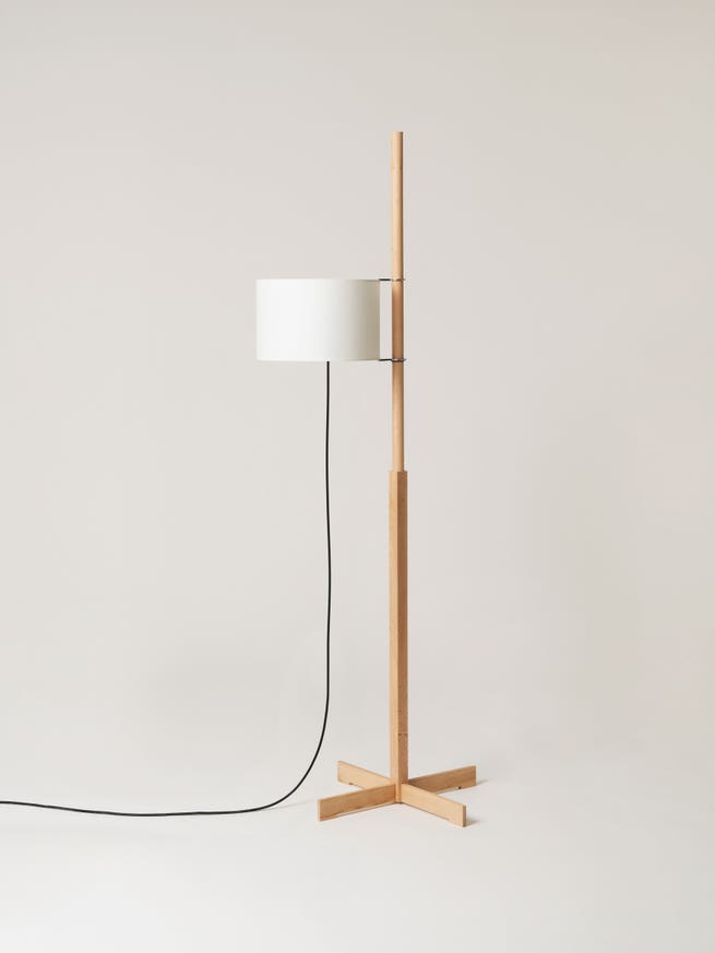 Lampadaire TMM Beech/Blanc Plus Lampadaire TMM Beech/Blanc Plus