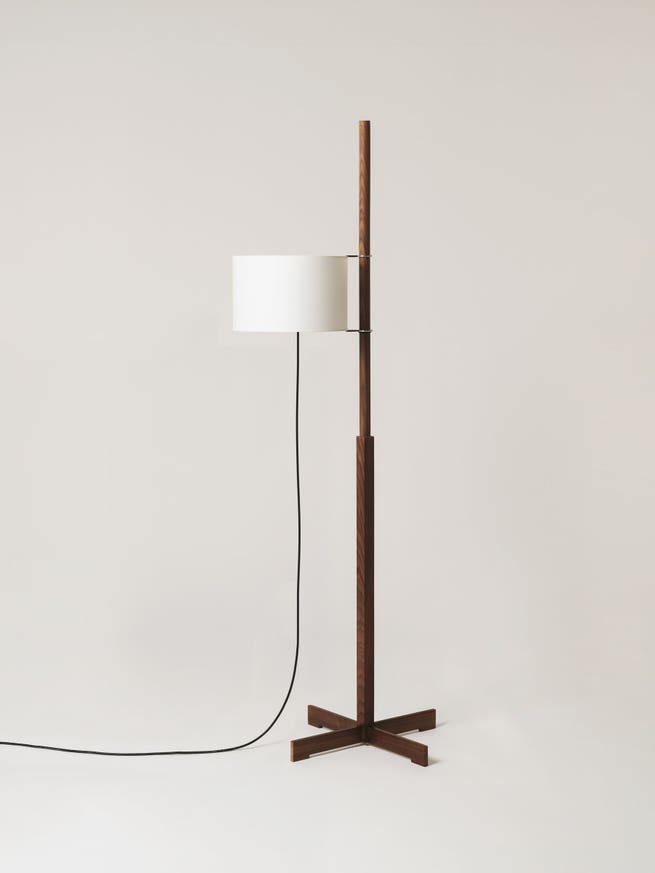 Lampadaire TMM Walnut/Blanc Plus Lampadaire TMM Walnut/Blanc Plus