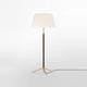 Lampadaire PIE DE SALÓN Métal Laiton / Lin Blanc