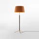 Lampadaire PIE DE SALÓN Métal Laiton / Ruban Moutarde