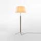 Lampadaire PIE DE SALÓN Métal Chromé / Parchemin Beige
