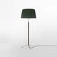 Lampadaire PIE DE SALÓN Métal Chromé / Ruban Vert