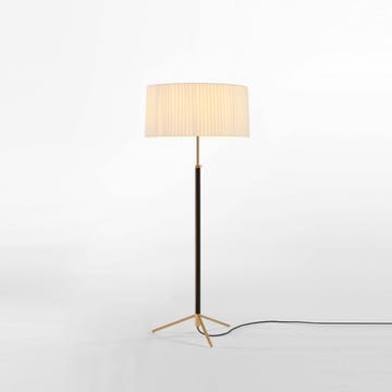 Lampadaire PIE DE SALÓN Métal Laiton / Ruban Naturel