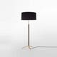 Lampadaire PIE DE SALÓN Métal Laiton / Ruban Noir