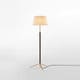 Lampadaire PIE DE SALÓN G3 Métal Laiton / Ruban Naturel