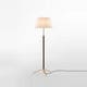 Lampadaire PIE DE SALÓN G3 Métal Laiton / Lin Blanc
