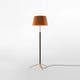 Lampadaire PIE DE SALÓN G3 Métal Laiton / Ruban Moutarde