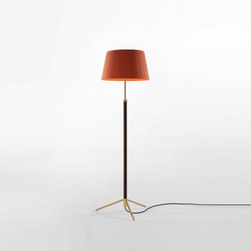 Lampadaire PIE DE SALÓN G3 Métal Laiton / Ruban Tuile