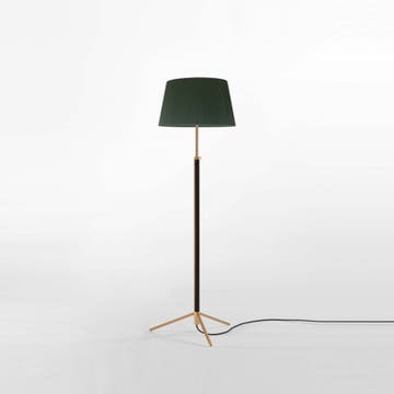 Lampadaire PIE DE SALÓN G3 Métal Laiton / Ruban Vert