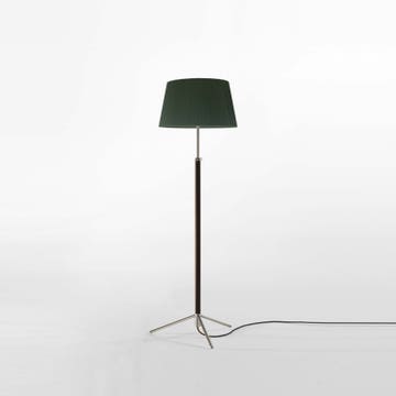 Lampadaire PIE DE SALÓN G3 Métal Chromé / Ruban Vert
