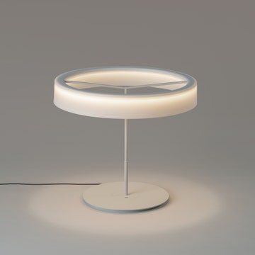 Lampe à poser SIN Métal Blanc / Méthacrylate Blanc