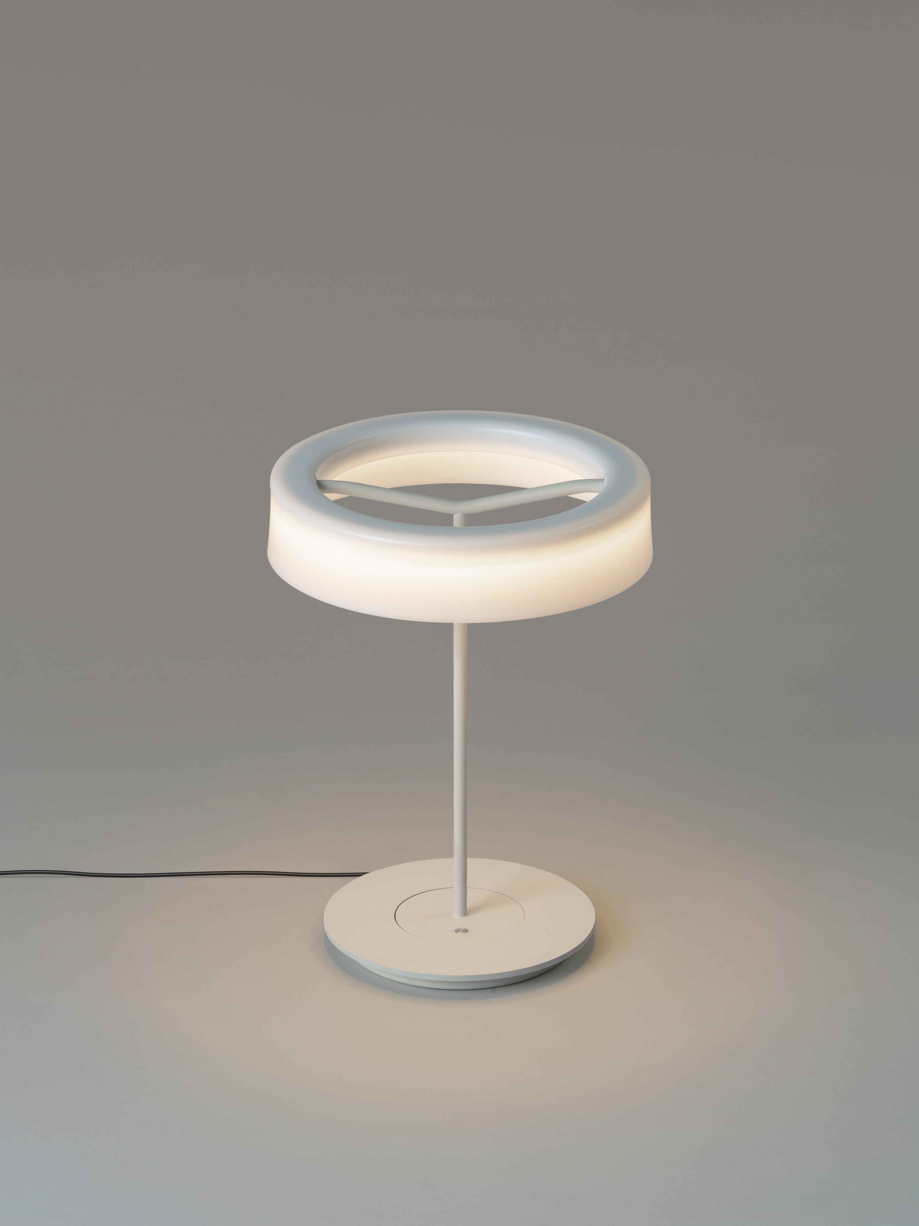 Lampe à poser SIN Métal Blanc / Méthacrylate Blanc