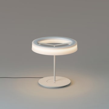 Lampe à poser SIN Métal Blanc / Méthacrylate Blanc