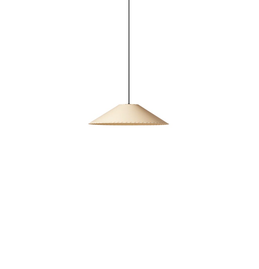 Suspension SÍSÍSÍ CÓNICAS PLANAS Parchemin Beige / Métal Nickel