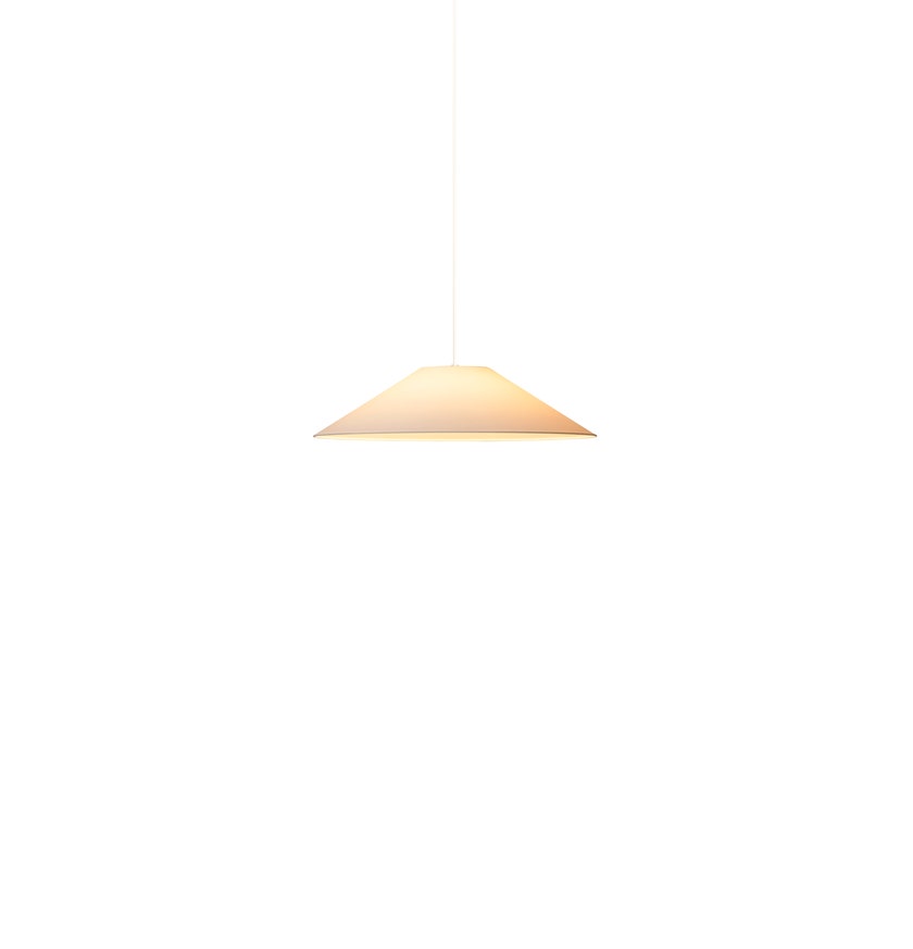 Suspension SÍSÍSÍ CÓNICAS PLANAS Parchemin Beige / Métal Blanc