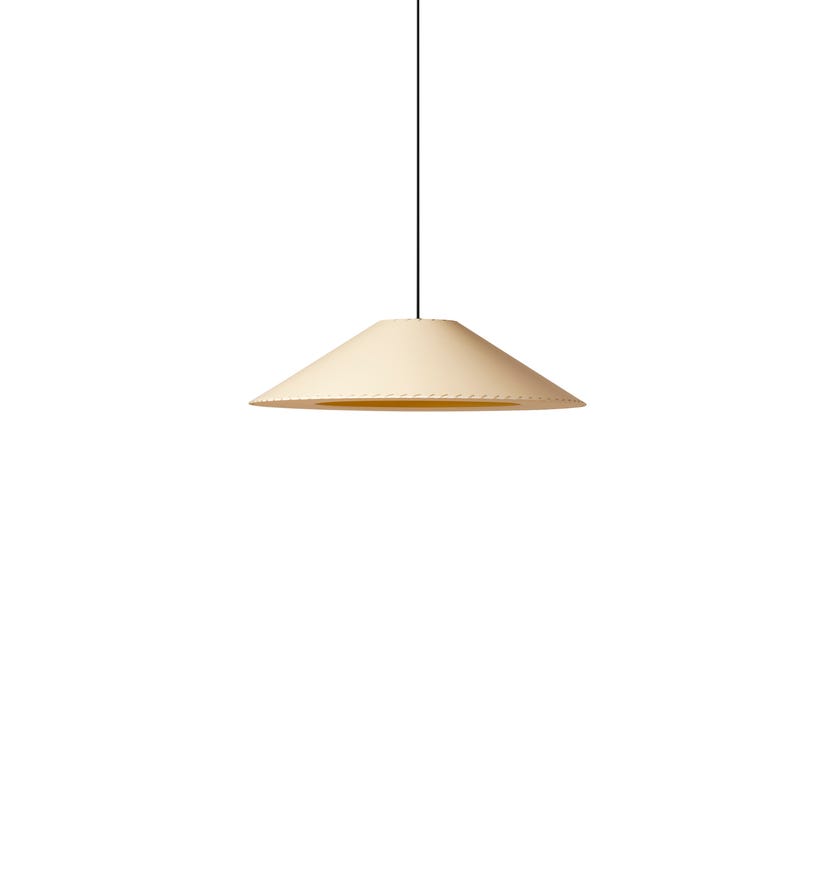 Suspension SÍSÍSÍ CÓNICAS PLANAS Parchemin Beige /  Métal Nickel