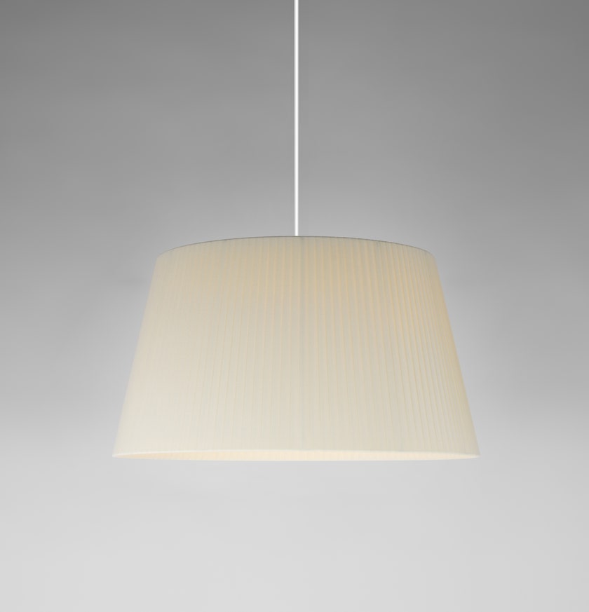 Suspension SÍSÍSÍ CÓNICAS Ruban Naturel / Métal Blanc