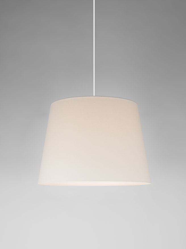 Suspension SÍSÍSÍ CÓNICAS Lin Blanc / Métal Blanc Suspension SÍSÍSÍ CÓNICAS Lin Blanc / Métal Blanc
