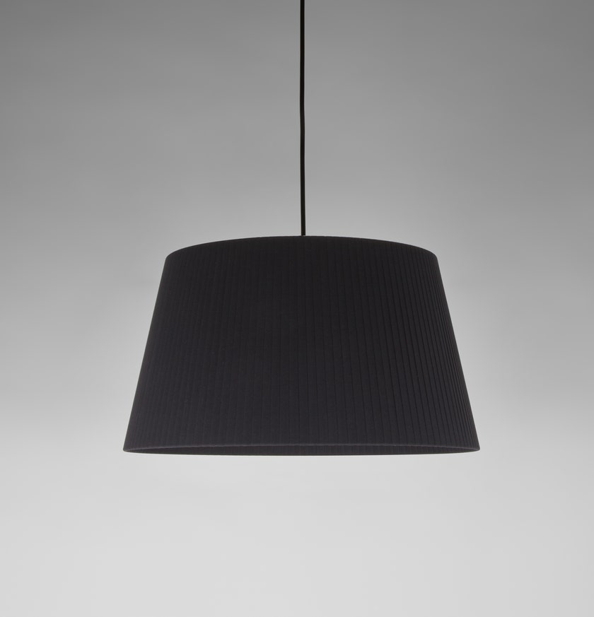 Suspension SÍSÍSÍ CÓNICAS Ruban Noir / Métal Nickel