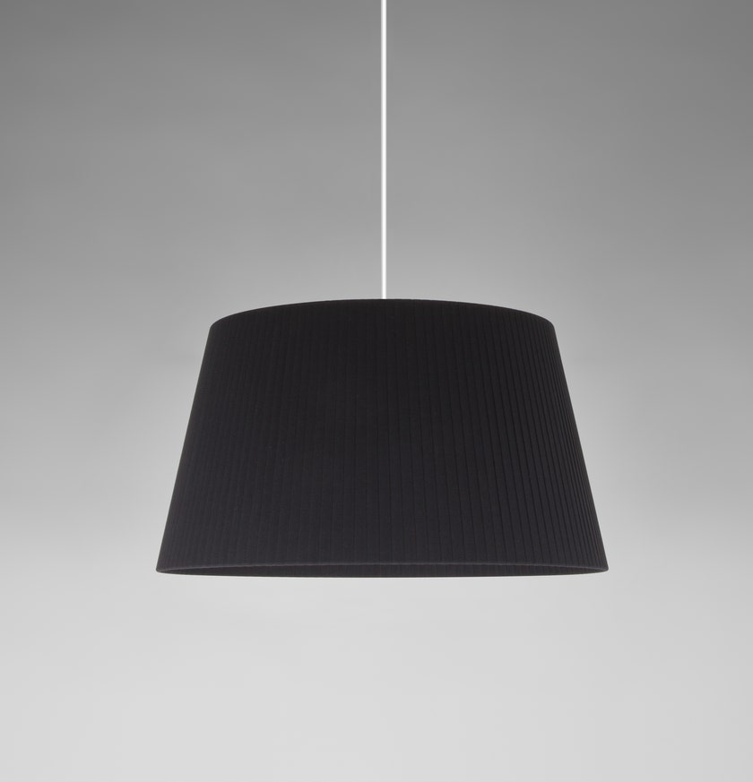 Suspension SÍSÍSÍ CÓNICAS Ruban Noir / Métal Blanc