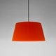 Suspension SÍSÍSÍ CÓNICAS Ruban Rouge-Ambre / Métal Noir