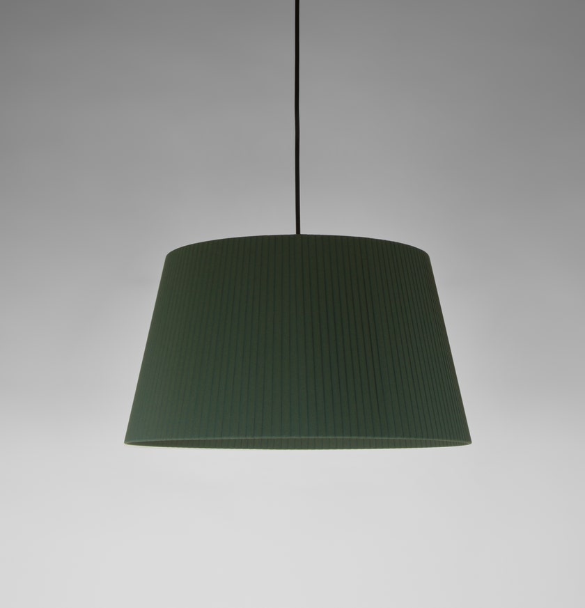Suspension SÍSÍSÍ CÓNICAS Ruban Vert / Métal Blanc