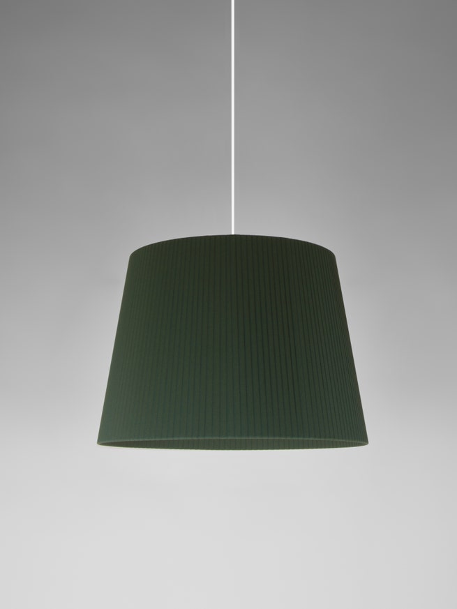 Suspension SÍSÍSÍ CÓNICAS Ruban Vert / Métal Blanc Suspension SÍSÍSÍ CÓNICAS Ruban Vert / Métal Blanc