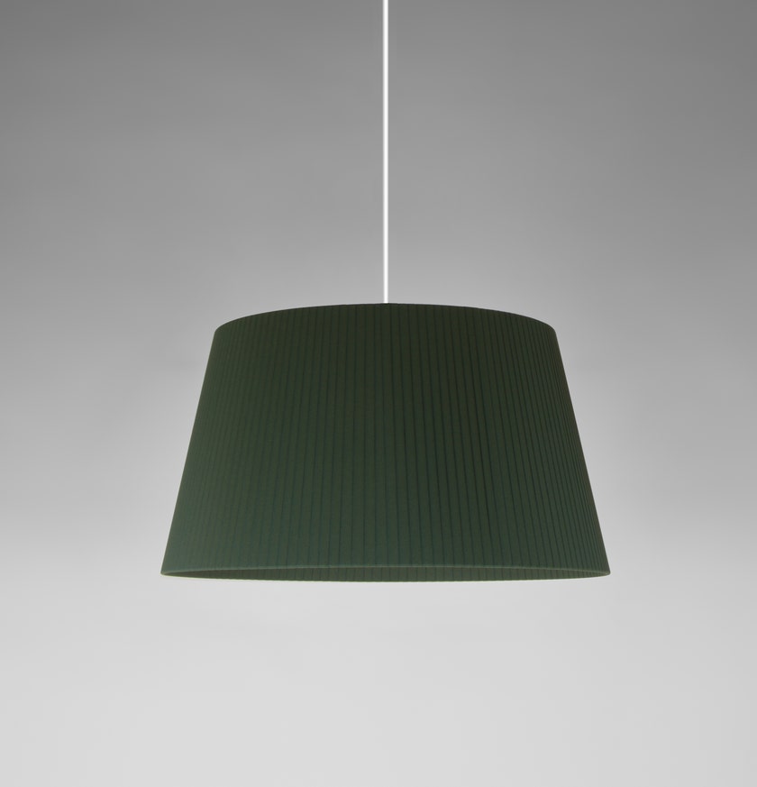 Suspension SÍSÍSÍ CÓNICAS Ruban Vert / Métal Blanc