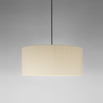 Suspension SÍSÍSÍ CILÍNDRICAS Ruban Naturel / Métal Blanc