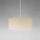 Suspension SÍSÍSÍ CILÍNDRICAS Ruban Naturel / Métal Blanc