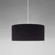 Suspension SÍSÍSÍ CILÍNDRICAS Ruban Noir / Métal Blanc