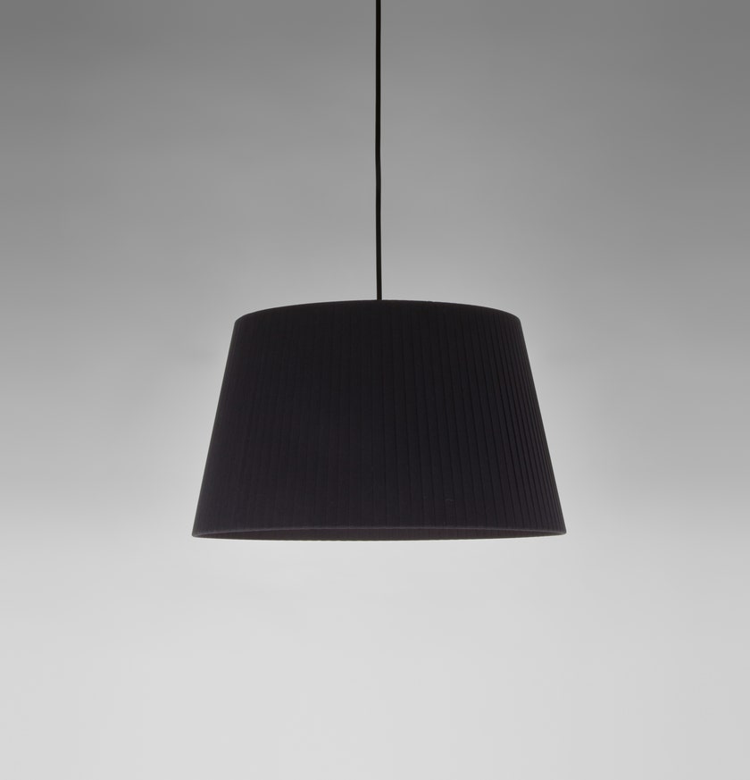 Suspension SÍSÍSÍ CÓNICAS Ruban Noir / Métal Blanc