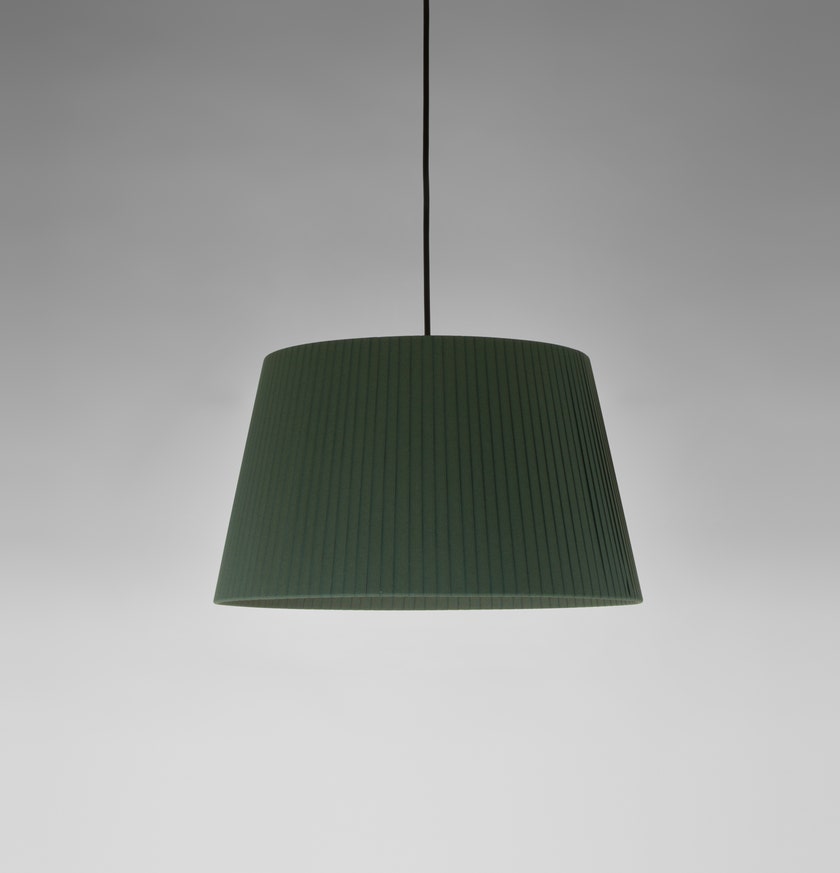 Suspension SÍSÍSÍ CÓNICAS Ruban Vert / Métal Blanc