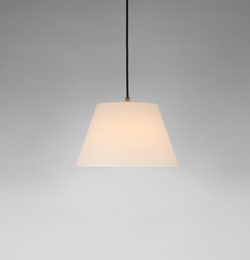 Suspension SÍSÍSÍ CÓNICAS Lin Blanc / Métal Nickel