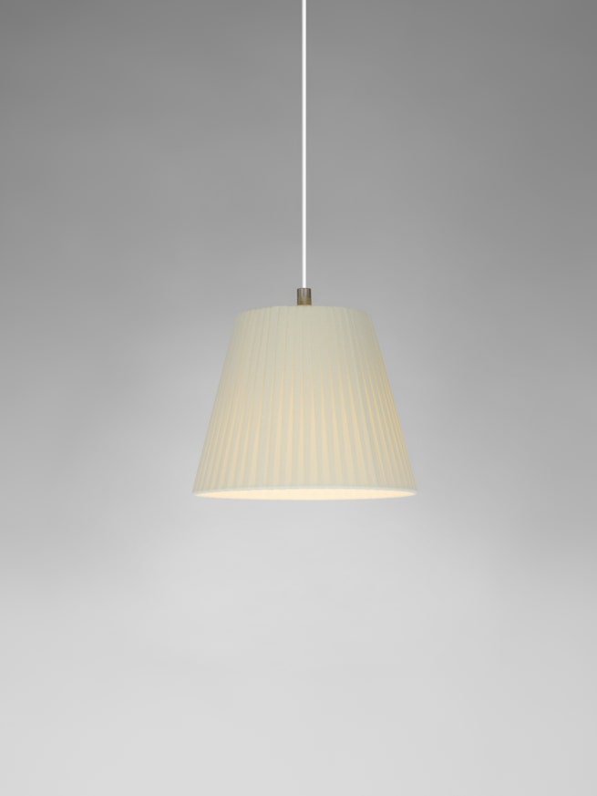 Suspension SÍSÍSÍ CÓNICAS Ruban Naturel/Câble Blanc - Canopée Métal Blanc Suspension SÍSÍSÍ CÓNICAS Ruban Naturel/Câble Blanc - Canopée Métal Blanc