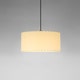 Suspension SÍSÍSÍ CILÍNDRICAS Parchemin Beige / Métal Blanc