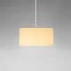 Suspension SÍSÍSÍ CILÍNDRICAS Parchemin Beige / Métal Blanc