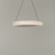 Suspension TEKIÒ CIRCULAR Métal Papier japonais Washi Naturel Métal Blanc