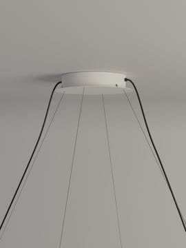 Suspension TEKIÒ CIRCULAR Métal Papier japonais Washi Naturel Métal Blanc Suspension TEKIÒ CIRCULAR Métal Papier japonais Washi Naturel Métal Blanc