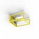Applique HUGY®, Jaune, Verre Clair