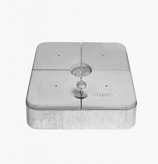  Socle à roulettes M4 + kit de dalles coulée de béton de Glatz, 150Kg