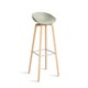 Tabouret AAS32 HIGH de Hay, H.74, Pieds en chêne savonné, Pastel green 2.0