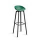 Tabouret AAS32 HIGH, H. assise 75 cm, Pieds en chêne noir, Repose-pieds noir, Coque teal green 2.0