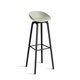Tabouret AAS32 HIGH de Hay H.74, Pieds en chêne noir, Repose-pieds noir, Pastel green 2.0