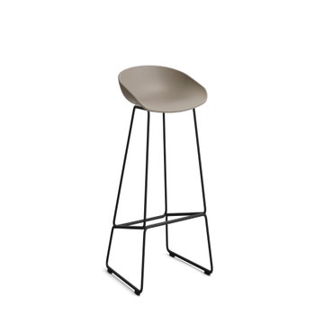 Tabouret AAS38 LOW de Hay, H.64, Structure noire, Kaki 2.0