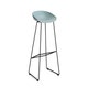 Tabouret de bar AAS38 HIGH, H.74 cm, Structure noire, Dusty blue 2.0