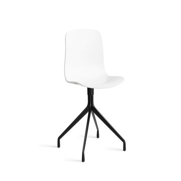 Chaise AAC10 de Hay, Piétement en aluminium teinté noir, White 2.0